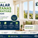 Ventanas y puertas ahorrativas con Side by Side Home Improvements INC